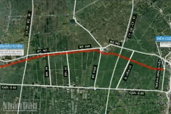 Dự án kết nối Long Xuyên-Rạch Giá.