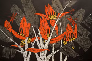 Trần Tuyết Mai, Hoa chuối, 70x46 cm, 2011.