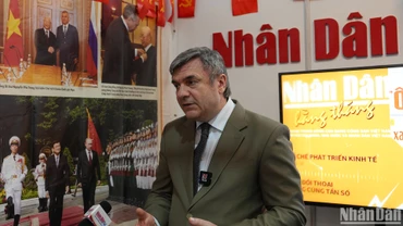 Phó Chủ tịch Ủy ban Đối ngoại Saint Petersburg Vyacheslav Kalganov. (Ảnh: XUÂN HƯNG)