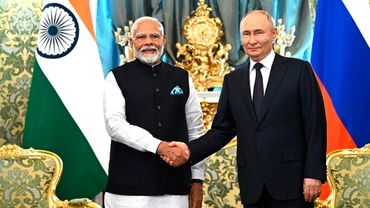 Tổng thống Nga Vladimir Putin và Thủ tướng Narendra Modi tại Moskva. (Ảnh: Kremlin.ru)