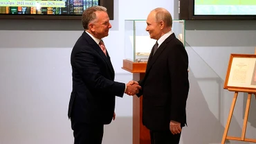Tổng thống Nga Vladimir Putin gặp ông Steve Witkoff, Đặc phái viên của Tổng thống Mỹ tại Thư viện Tổng thống ở thành phố Saint Petersburg ngày 11/4. (Ảnh: KREMLIN.RU)