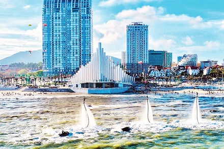 Trình diễn flyboard tại chương trình Khai hội Văn hóa-Du lịch Thành phố Hồ Chí Minh diễn ra cuối tháng 2/2026.