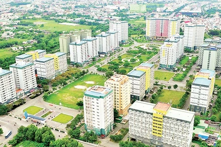 Toàn cảnh khu đô thị Đại học Quốc gia Thành phố Hồ Chí Minh từ trên cao. (Ảnh THIỆN THÔNG)