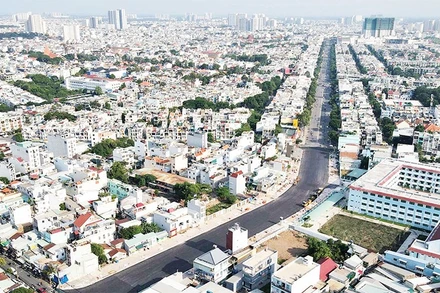 Một góc đô thị Thành phố Hồ Chí Minh.