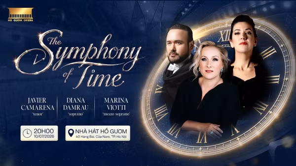 Hòa nhạc đặc biệt mang tên “The Symphony of Time” - kỷ niệm 3 năm khánh thành Nhà hát Hồ Gươm (9/7/2023-9/7/2026). (Nguồn: Nhà hát Hồ Gươm)
