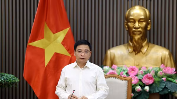Phó Thủ tướng Nguyễn Văn Thắng phát biểu tại cuộc họp. (Ảnh VGP/Đức Tuân)