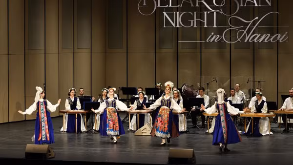 Chương trình nghệ thuật “Belarusian Night in Hanoi” vào năm 2025 tại Nhà hát Hồ Gươm.(Nguồn: Nhà hát Hồ Gươm)