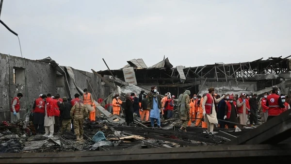 Hiện trường vụ tấn công vào trung tâm cai nghiện ở Kabul, Afghanistan, ngày 17/3/2026. (Ảnh: THX/TTXVN)