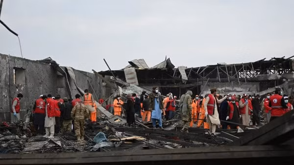 Hiện trường vụ tấn công vào trung tâm cai nghiện ở Kabul, Afghanistan, ngày 17/3/2026. (Ảnh: THX/TTXVN)