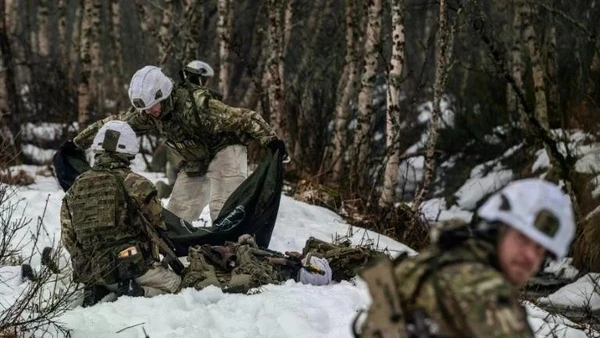 Khoảng 25 nghìn binh sĩ từ 14 quốc gia, trong đó có Mỹ, đang tham gia cuộc tập trận Cold Response. (Nguồn: Barrons)