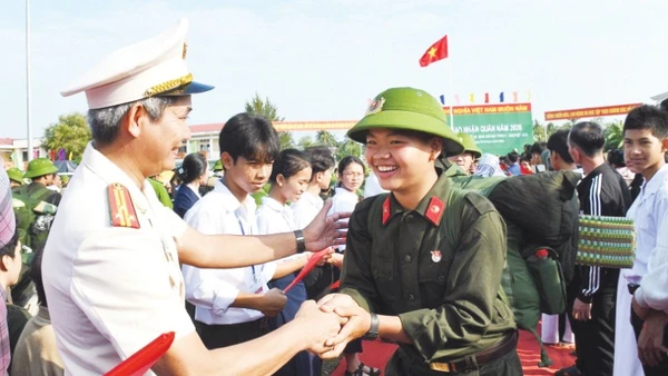 Niềm vui và tự hào khi trúng tuyển nghĩa vụ Công an nhân dân.