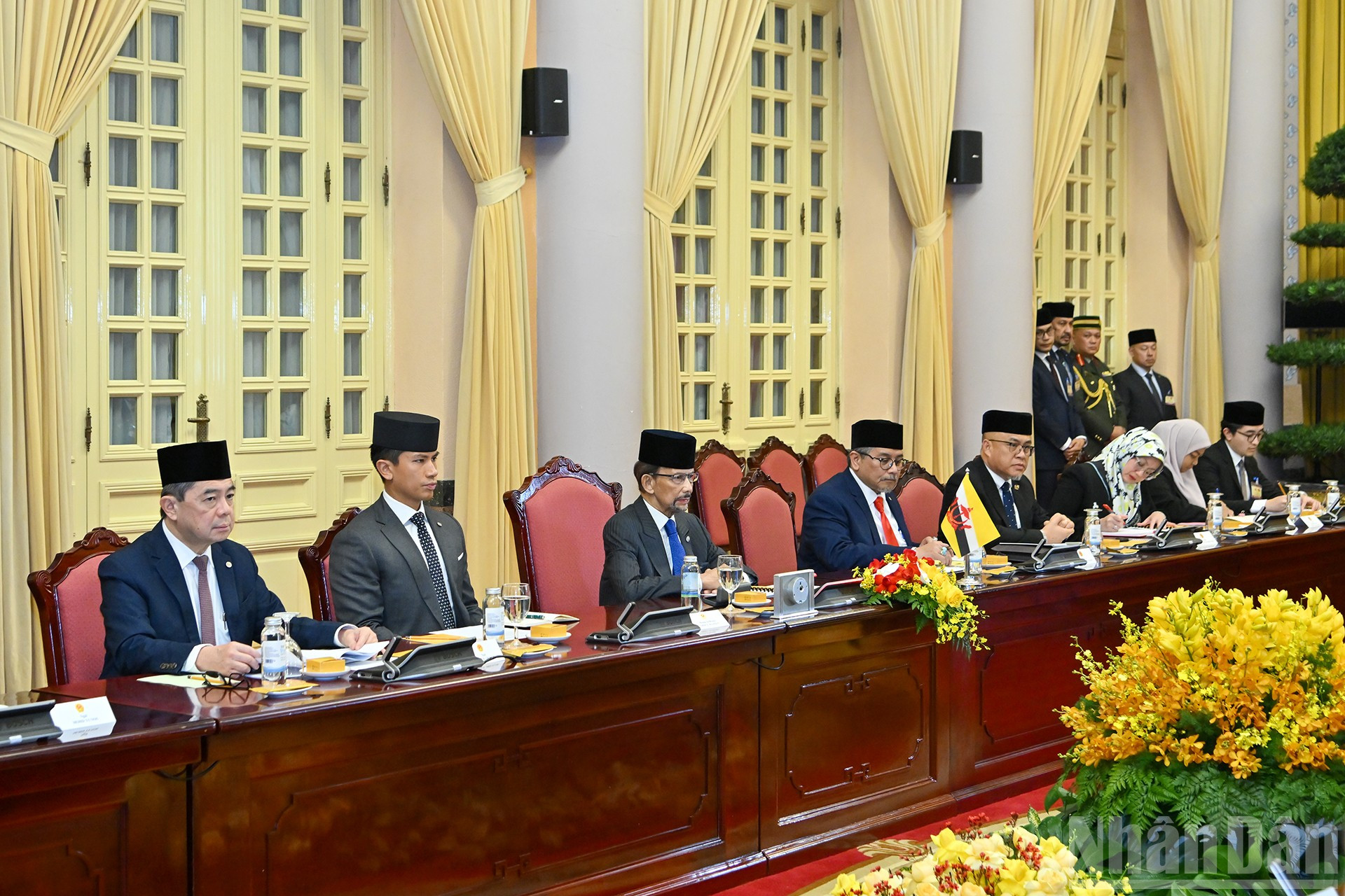 W rozmowach wziął udział sułtan Brunei Darussalam Haji Hassanal Bolkiah i towarzyszący mu delegaci. ndo_br_10.jpg