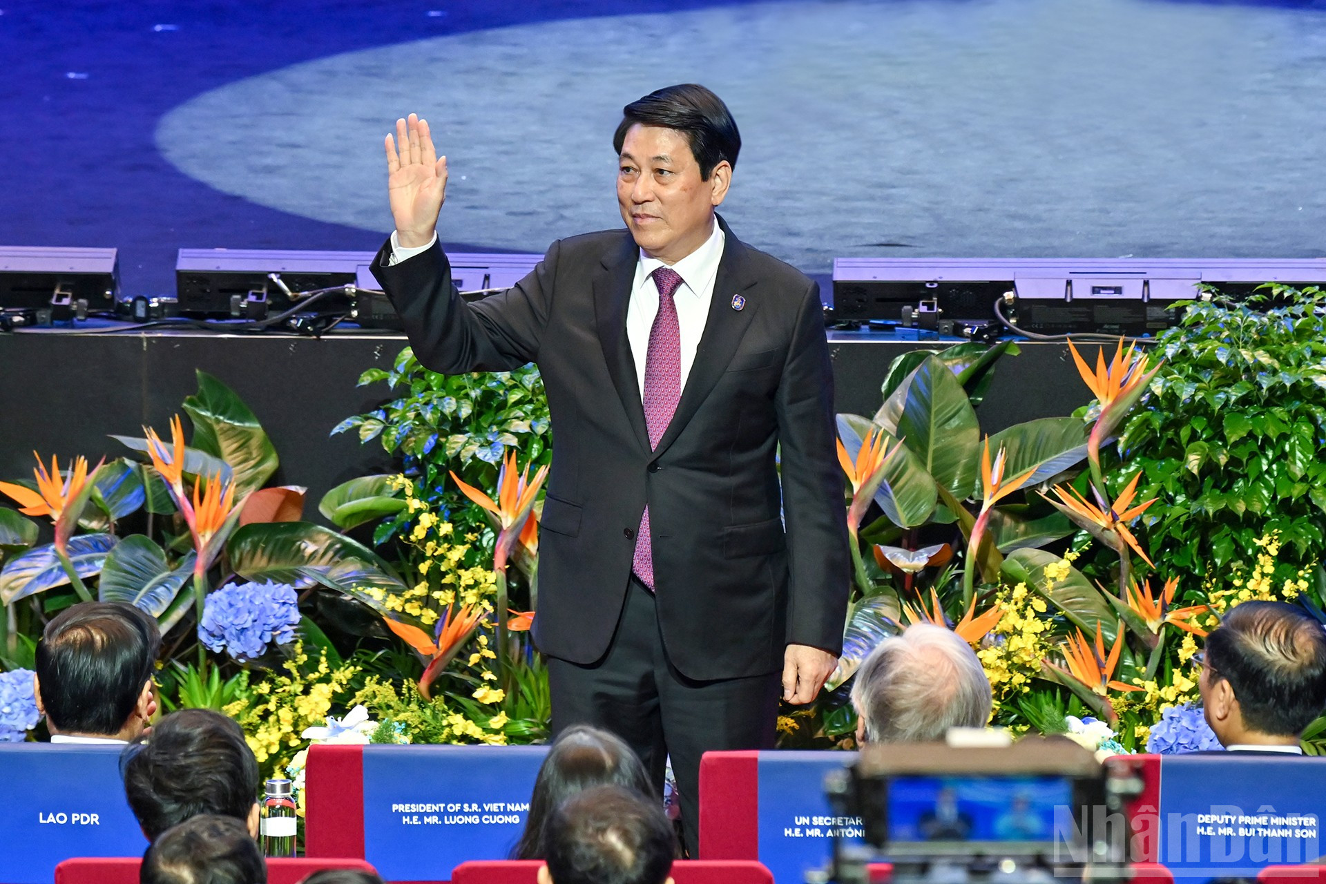 President Luong Cuong deltog i undertecknandeceremonin. ndo_br_2-9142.jpg