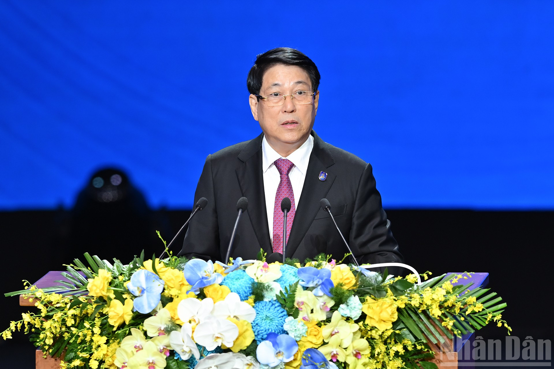 President Luong Cuong talar vid undertecknandeceremonin. ndo_br_6-2251.jpg
