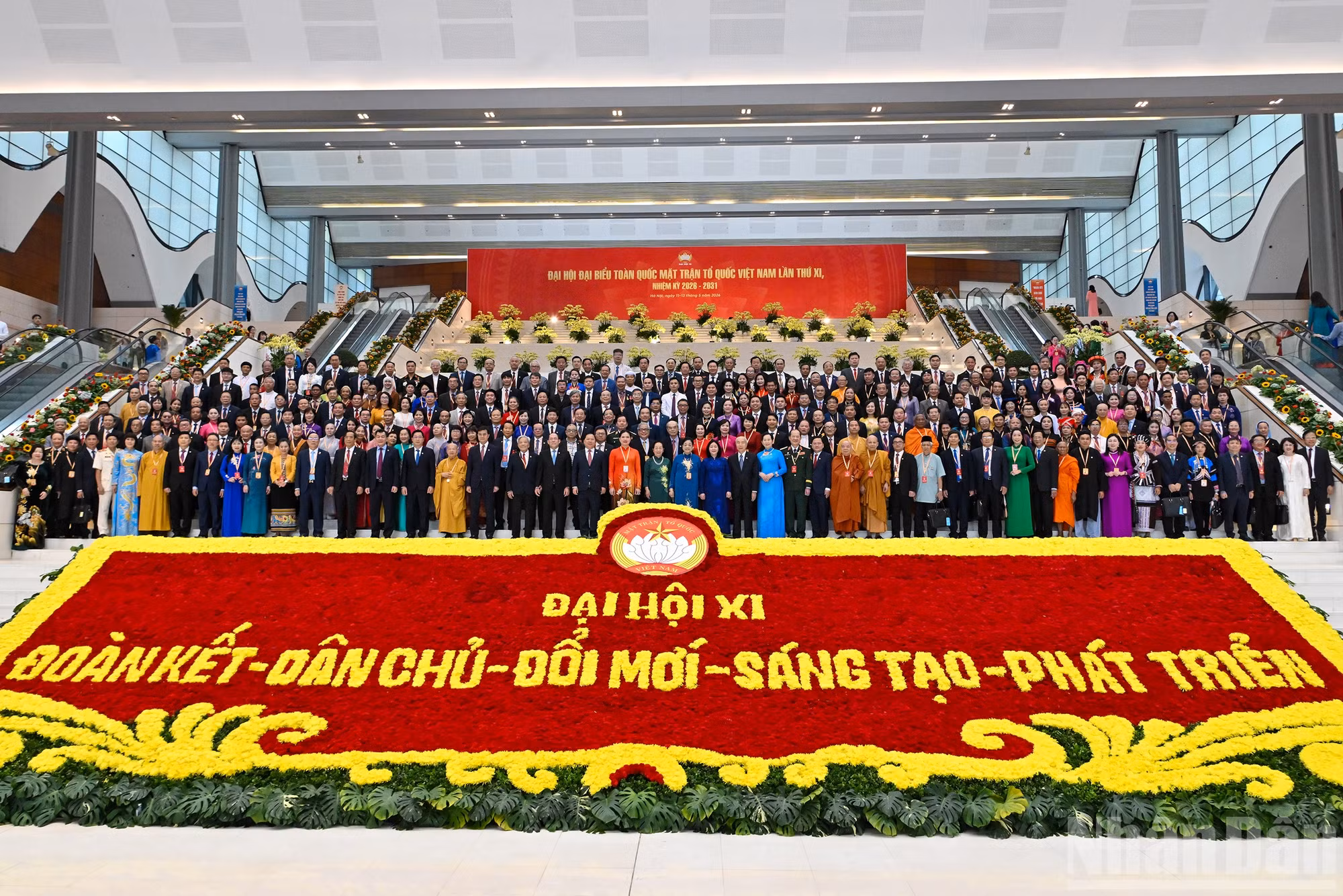 To&agrave;n thể Ủy ban Trung ương Mặt trận Tổ quốc Việt Nam kh&oacute;a XI (nhiệm kỳ 2026-2031) tại phi&ecirc;n bế mạc.