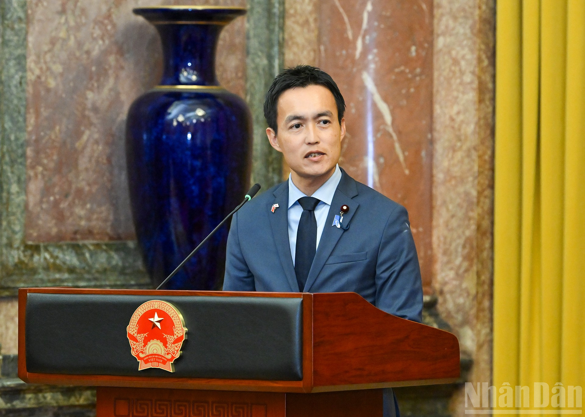 Representative of the Youth Delegation of the Liberal Democratic Party of Japan speaking. ndo_br_7.jpg