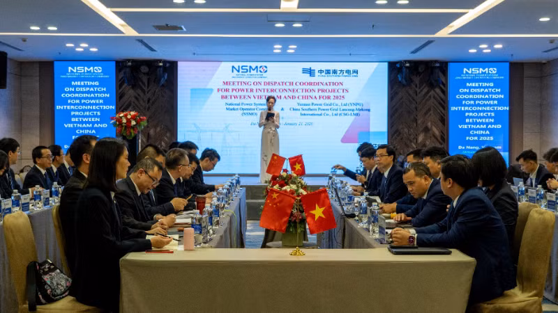 Toàn cảnh Hội nghị phối hợp vận hành lưới điện liên kết Việt Nam - Trung Quốc.