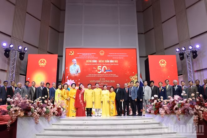 Các đại biểu tham dự Lễ hội Xuân Quê hương 2026. (Ảnh: XUÂN SƠN)