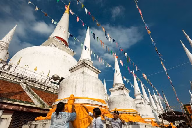 Wat Phra Mahathat Woramahawihan được UNESCO vinh danh là Di sản Thế giới. (Ảnh: TỔNG CỤC DU LỊCH THÁI LAN)