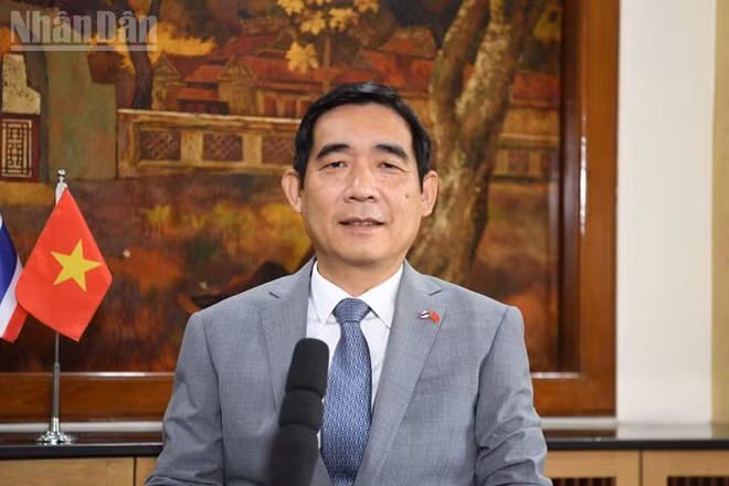 Đại sứ Việt Nam tại Thái Lan Phạm Việt Hùng. (Ảnh: XUÂN SƠN)
