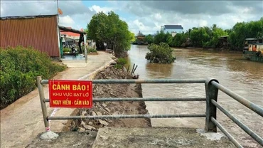 [Video] Bạc Liêu: Khắc phục vụ sạt lở bờ kênh, đảm bảo an toàn cho người dân