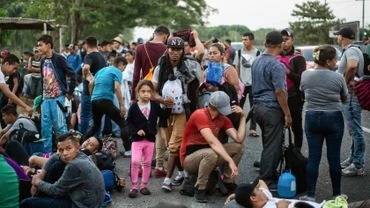 Người di cư Trung Mỹ trong hành trình tới Mỹ tại khu vực Huixtla, Tapachula, bang Chiapas, Mexico, ngày 15/4/2019. (Nguồn: AFP/TTXVN)