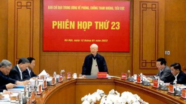 Phiên họp thứ 23 của Ban Chỉ đạo Trung ương về phòng, chống tham nhũng, tiêu cực.