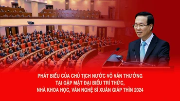 Chủ tịch nước Võ Văn Thưởng phát biểu tại hội nghị. Ảnh: TTXVN