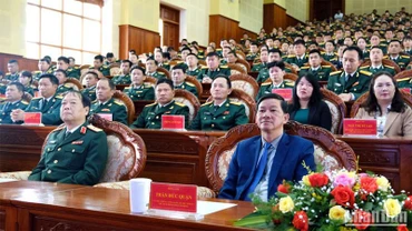 Các đại biểu tham dự Lễ khai giảng năm học mới 2023-2024 tại Học viện Lục quân.