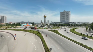 Một góc hạ tầng giao thông ở trung tâm thành phố Thanh Hóa.