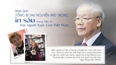 Hình ảnh Tổng Bí thư Nguyễn Phú Trọng in sâu trong tâm trí hai người bạn của Việt Nam