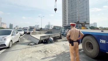Hiện trường vụ tai nạn. (Nguồn: Báo Công an nhân dân)