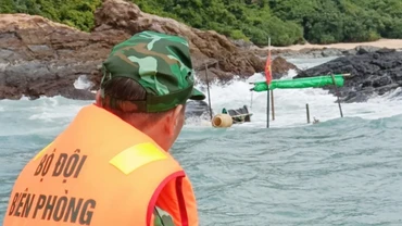 Vị trí tàu bị đắm tại khu vực phía Đông Nam đảo Trần.