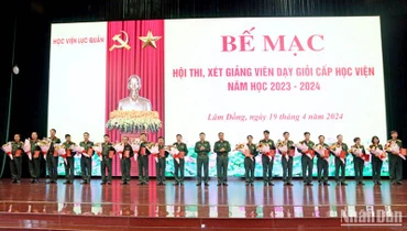 Học viện Lục quân công nhận 20 giảng viên đạt danh hiệu Giảng viên dạy giỏi cấp học viện, năm học 2023-2024.