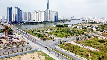 Một góc Thủ Thiêm. Ảnh: TRƯỜNG NGUYÊN