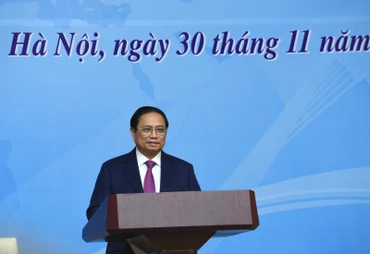 Thủ tướng Phạm Minh Chính phát biểu khai mạc Hội nghị. (Ảnh: Trần Hải)