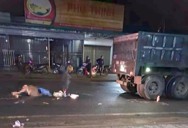 Hiện trường vụ tai nạn.