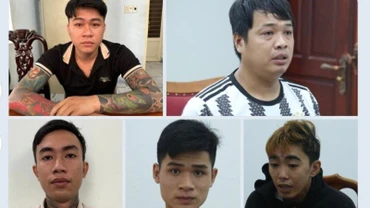 Các đối tượng bị khởi tố, bắt tạm giam.