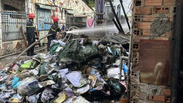 Hiện trường vụ cháy.