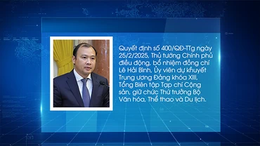 [Video] Đồng chí Lê Hải Bình được điều động, bổ nhiệm làm Thứ trưởng Văn hóa Thể thao và Du lịch
