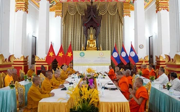 Quang cảnh hội đàm. (Ảnh: Trịnh Quốc Dũng)
