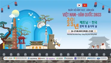 Ngày hội Ẩm thực, Văn hóa Việt Nam - Hàn Quốc. (Ảnh: Ban tổ chức)