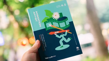 Cuốn sách Animation Artist - Vén màn hậu trường của những bước chân 4.0”. (Ảnh: Nhà xuất bản Kim Đồng)