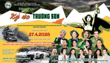 Đêm nhạc “Ký ức Trường Sơn” kỷ niệm 50 năm Ngày Giải phóng miền nam, thống nhất đất nước
