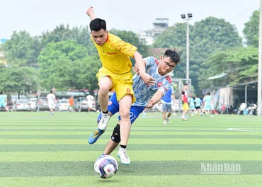 Giải bóng đá thanh niên báo chí khối Trung ương năm 2023 diễn ra với chất lượng chuyên môn cao, nhiều pha bóng đẹp cùng những màn rượt đuổi tỷ số sát sao đến phút thi đấu cuối cùng.