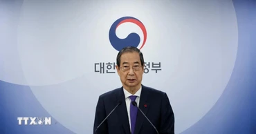Ông Han Duck Soo phát biểu tại Seoul ngày 26/12/2024. (Ảnh: Yonhap/TTXVN)