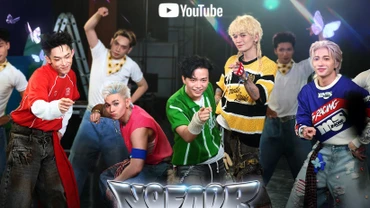 Nhóm nhạc B.O.F trong MV. 