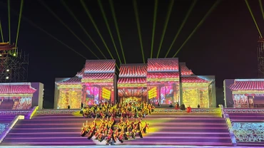Tổng duyệt chương trình khai mạc Festival Ninh Bình. (Ảnh:BTC)
