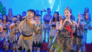 Dàn hợp xướng Vinschool. (Ảnh: Ban Tổ chức cung cấp)