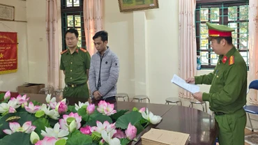 Cơ quan điều tra ra quyết định khởi tố vụ án, khởi tố, bắt tạm giam bị can đối với Dương Ngọc Duy. (Ảnh Công an Lai Châu cung cấp)